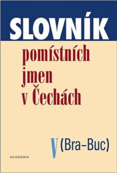 Slovník pomístních jmen Čechách Jana Matúšová