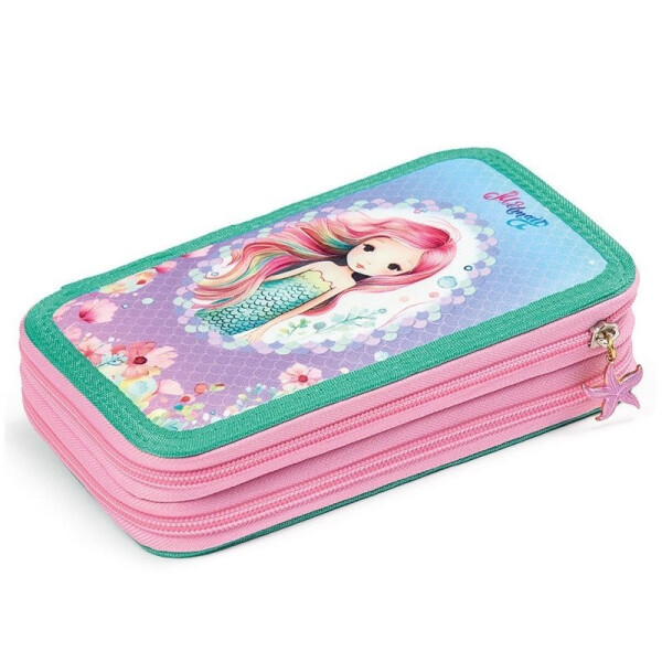 Penál s náplní dvoupatrový Mermaid
