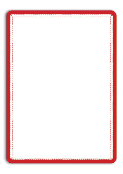 Djois Magneto - samolepicí rámeček, A3, červený, 2 ks