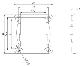 Strong Podložka pro nábytkový zámek (403227)