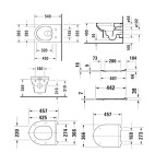 Duravit No.1 Závěsné WC se sedátkem SoftClose, Rimless, bílá 45626900A1