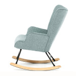 Houpací křeslo, modrá, látka, AK-373 BLUE2