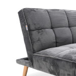 Trojmístná rozkládací pohovka, šedá, látka, ASB-C3030 GREY6