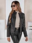Dámská kožená bunda černá FashionStreet TY5201 L