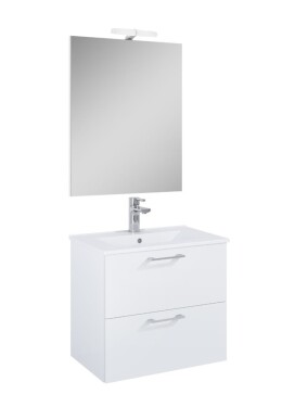 Koupelnová sestava s umyvadlem Ceramia Lea 61,5x55x41,7 cm bílá LEASET60B LEASET60B