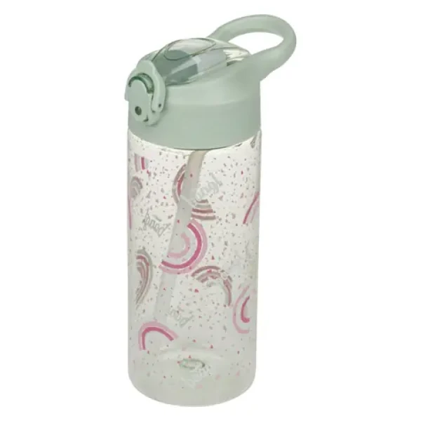 BAAGL Tritanová láhev na pití s brčkem Duha 500 ml (A-35410)