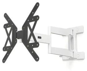 Hama Ultraslim černo-bílá / Nástěnný držák TV / pohyblivý / prodloužený / VESA 400x400 / 32-65" / 50 kg