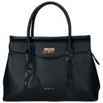 Trendy dámská koženková kabelka do ruky Camila, černá