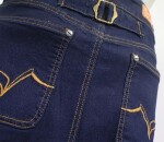 Dámská sukně jeans Rusty Pistons Ely - 4Xl / modrá