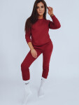 Dámské tepláky FITT maroon UY0206