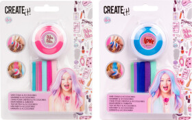 Sada barev na vlasy s gumičkami Creat it