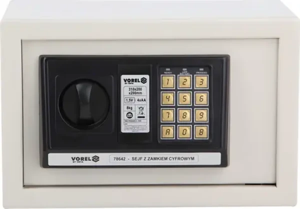 Vorel Trezor digitální 310 x 200 x 200 mm / Trezor / digitální zámek / nouzové otevření klíčem (TO-78642)