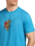 Pánské merino triko s krátkým rukávem ICEBREAKER Mens 150 Tech Lite SS Tee Bear Catch, Arctic velikost: M