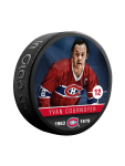 Inglasco / Sherwood Puk Yvan Cournoyer #19 Montreal Canadiens NHL Souvenir Collector Hockey Puck