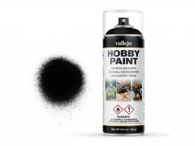 Vallejo Aerosol 28012 Black Primer Spray 400 ml