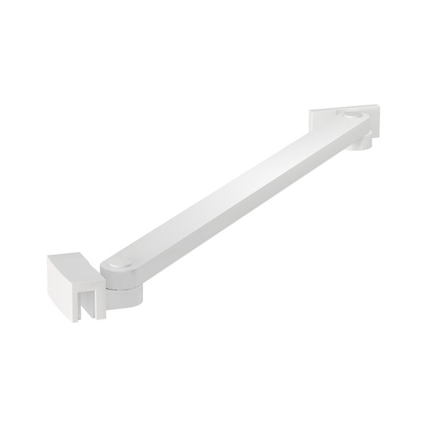 Erga Paris, rohová vzpěra pro sprchové zástěny o tloušťce skla 6/8/10 mm, délka 35cm, bílá matná, ERG-V02-PARIS-BAR35-WH