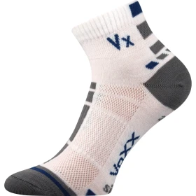 VOXX Ponožky sportovní slabé MAYOR se stříbrem BÍLÉ (3 páry) 35-38 101559