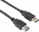 PremiumCord Prodlužovací kabel USB 3.0 Super-speed 5Gbps / samec - samice / 0.5m (ku3paa05bk)