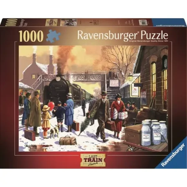 Ravensburger Lokomotiva v bílém ruchu