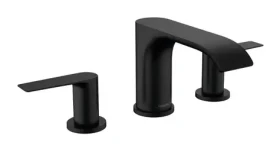 Hansgrohe Vivenis - Umyvadlová baterie s výpustí | 3-otvorová instalace | EcoSmart | matná černá (75033670)