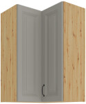 Horní rohová skříňka Stilo 60x60 GN-90 2F (90°) Barva korpusu: Dub artisan, Barva dvířek: Clay Grey