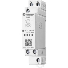 Finder 80.01.0.240.N000 80010240N000 časové relé, 2 s - 24 h, 400 V/AC, 16 A, 1 ks