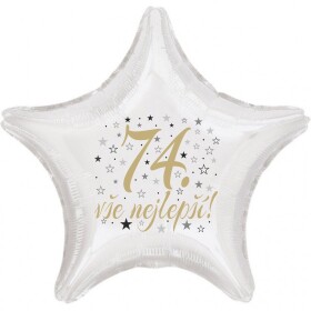 74. narozeniny balónek hvězda balonky.cz 74. narozeniny balónek hvězda balonky.cz