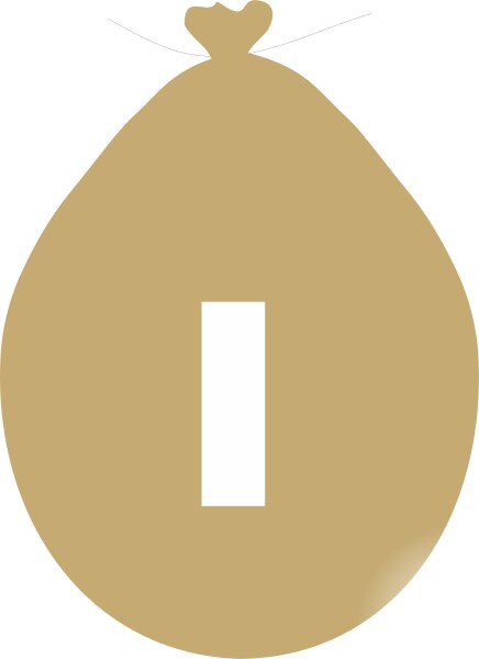 Balónek písmeno I zlaté balonky.cz Balónek písmeno I zlaté balonky.cz