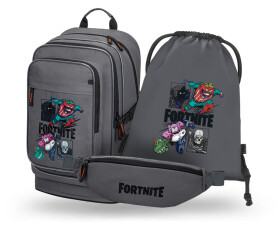 BAAGL SET 3 Cubic Fortnite Squad: batoh, sáček, ledvinka GRS