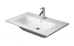 DURAVIT - ME by Starck Umyvadlo nábytkové 83x49 cm, s přepadem, s otvorem pro baterii, WonderGliss, bílá 23368300001