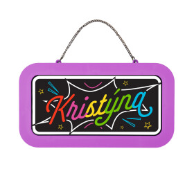 Neonová cedulka se jménem - Kristýna - Albi