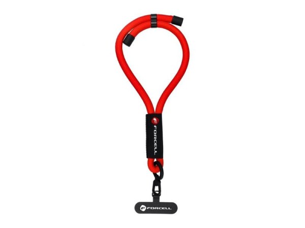 Šňůrka na zápěstí FORCELL R10X40 Red - nastavitelná