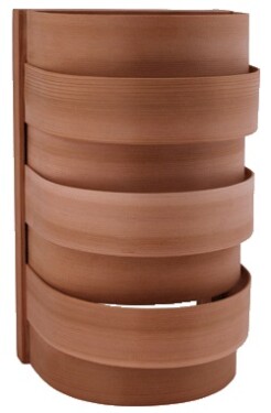 Saunové stínítko Sentiotec - vertikální, cedr, 264x167mm CFSSTC384L