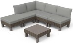 Keter ELEMENTS SIGNATURE zahradní plastový set - walnut