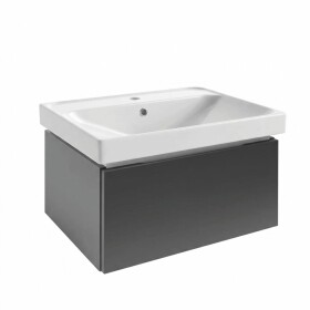 Koupelnová skříňka s umyvadlem SAT Feel 60x30x46 cm antracit mat SATFEEL60ANTU5 SATFEEL60ANTU5