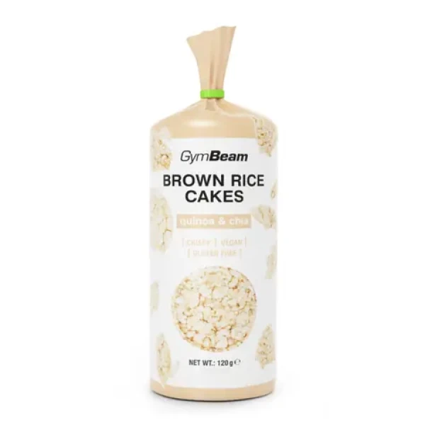 Hnědé rýžové chlebíčky - GymBeam (quinoa a chia, 120 g) (97876-2-120g-quinoaandchia)
