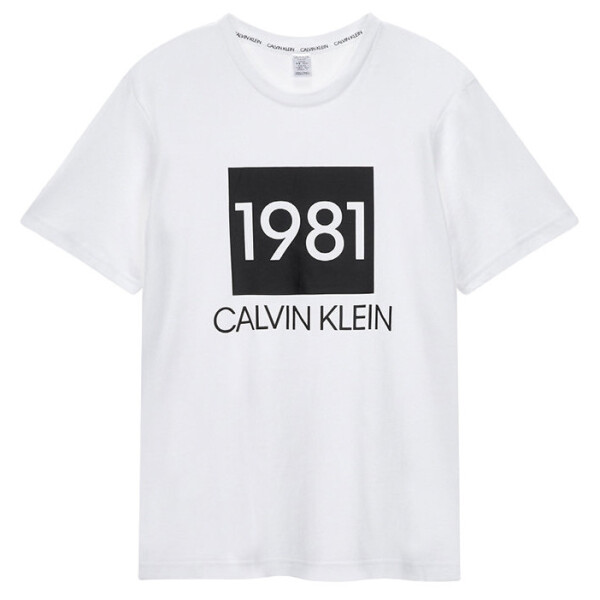 Dámské Tričko s krátkým rukávem QS6343E-100 - Calvin Klein L