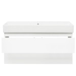 Koupelnová skříňka s umyvadlem SAT B-Way 99x50x45 cm bílá lesklá BWAY2100WU2BI BWAY2100WU2BI