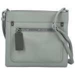 Stylová dámská koženková crossbody kabelka Walida, šedá