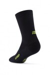 CEP Pro Run Ultralight Socks Mid Cut vysoké ponožky pánské lime - CEP pánské běžecké kompresní vysoké ponožky ULTRALIGHT PRO - black Velikost: III (Vel. chodidla 39-42)