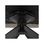 Židle jídelní, taštičkové pružiny v sedáku, 180° otočný mechanismus, lanýžová voděodolná látka, černý kov