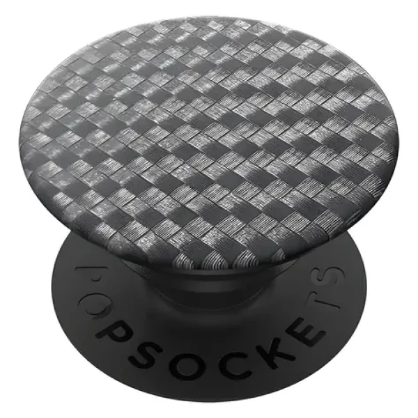 PopSockets PopGrip Premium Carbonite Weave Gen. 2 / Držák telefonu / Univerzální / Skládací (800549)