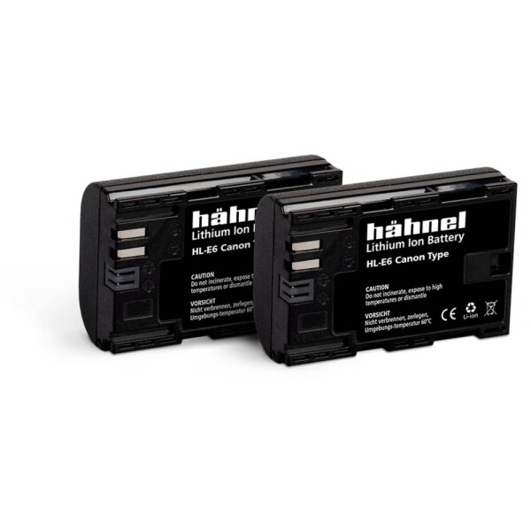 Hähnel Fototechnik HL-E6, 2er akumulátor do kamery Náhrada za orig. akumulátor LP-E6 7.2 V 1650 mAh