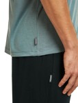 Pánské merino triko s krátkým rukávem ICEBREAKER Mens Core SS Tee Single Line Camp, Blue Ash velikost: M
