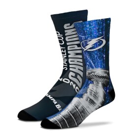 Fanatics Pánské Ponožky Tampa Bay Lightning 2020 Stanley Cup Champions All Over Logo Sublimated Crew Socks