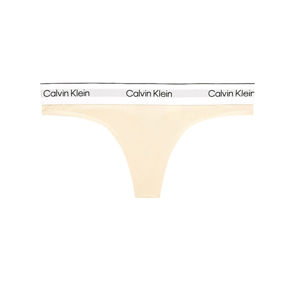 Dámská tanga Modern Cotton Nat QF7050E-ACK - Calvin Klein L