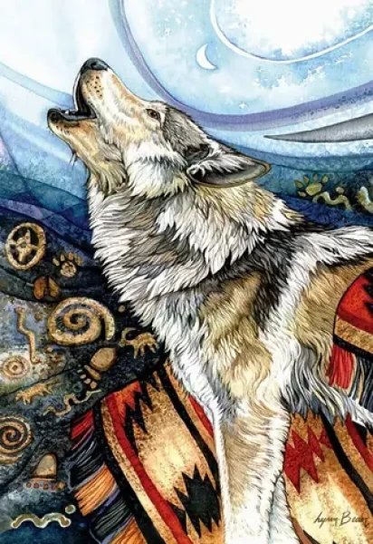 ANATOLIAN Puzzle Vyjící vlk