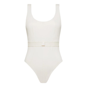 Dámské jednodílné plavky Monogram Rib KW0KW02151-PGA - Calvin Klein M