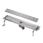 SANELA - Nerezové žlaby Sprchový žlab do prostoru, délka 75 cm, matná nerez SLKN 03FX
