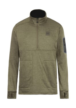 PICTURE Bake Grid 1/4 Zip, Dark Army Green velikost: S